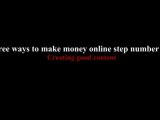 Four easy steps to ways to make money online