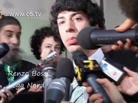 La Lega nel giorno della vittoria: Bossi, Salvini, Gibelli