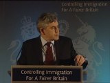 Brown demands 'responsible' immigration debate