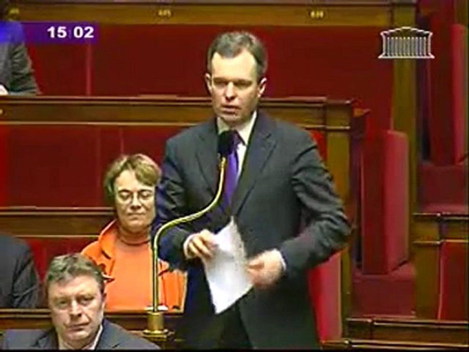 F. de Rugy interpelle M. Alliot-Marie sur les coupures EDF.