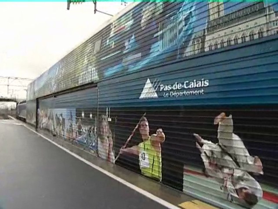 JO 2012 : une navette eurotunnel aux couleurs du département