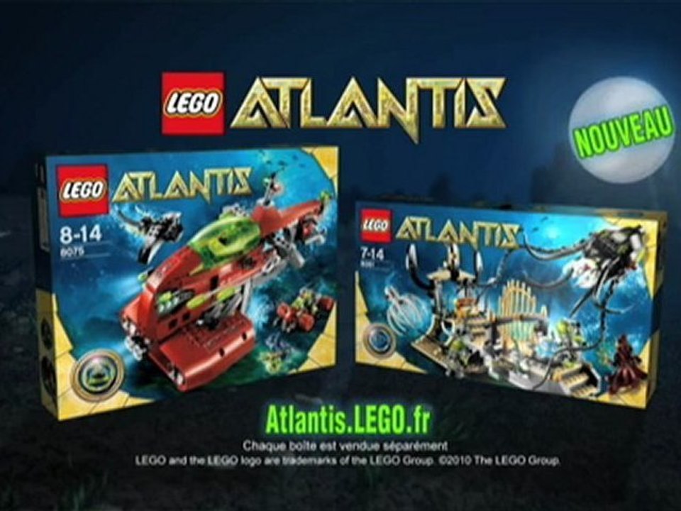 Pub LEGO Atlantis Temple du Calamar (20 sec)
