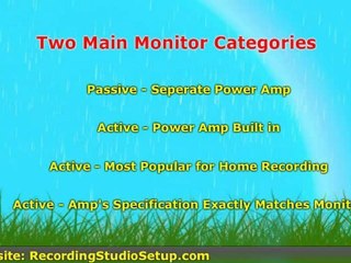 Choosing Monitors for Your Home Studio