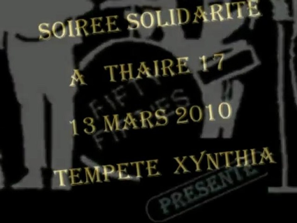 TEMPETE XYNTHIA CONCERT SOLIDARITE