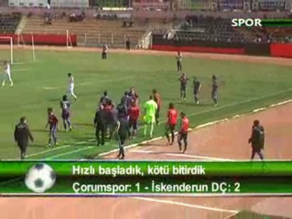 ÇORUMSPOR  1 – İSKENDERUN  2 www.urfaspor.org