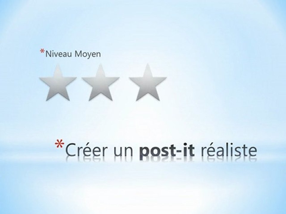 Tuto Gimp : Faire un post-it réaliste