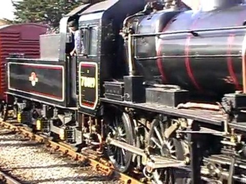 steam 78019on a freight train at minehead on the 27/03/2010