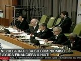 Venezuela ratifica compromiso de ayudar a Haití