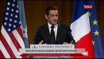 EVENEMENT,Discours de Nicolas Sarkozy devant les étudiants New Yorkais