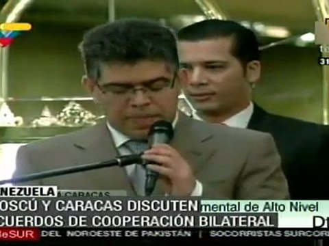 Moscú y Caracas discuten acuerdos de cooperación bilateral