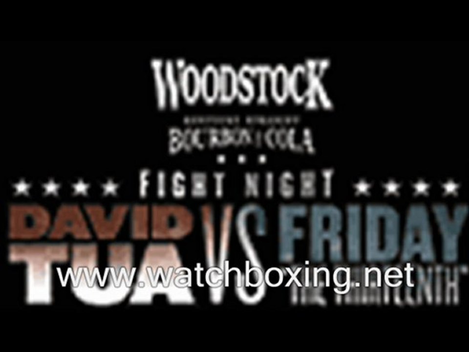 watch Friday Ahunanya vs David Tua Boxing Match Online