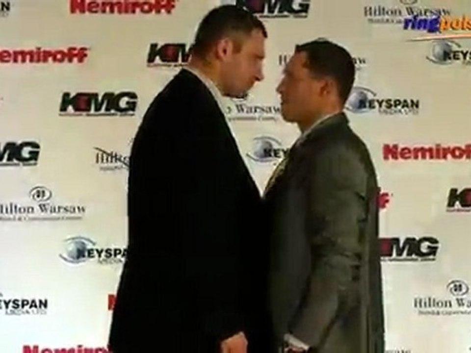 Klitschko - Sosnowski staredown :::  www.ringpolska.pl