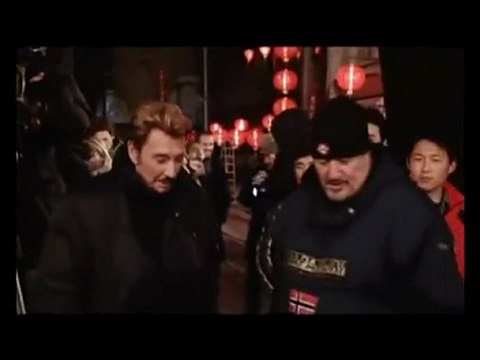 johnny hallyday janvier 2009 making of la malette