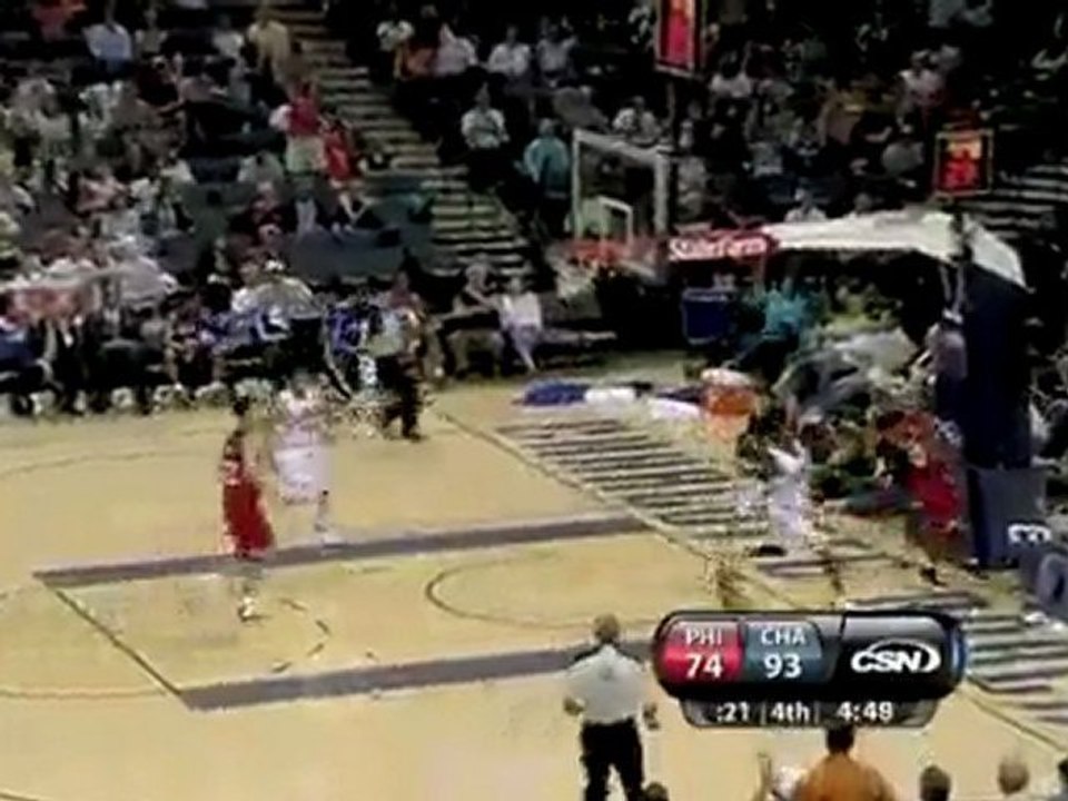 Gerald Wallace steals the ball, runs the floor and gets the