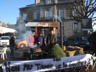 les bouilleurs de cru en colère à Avranches - 50