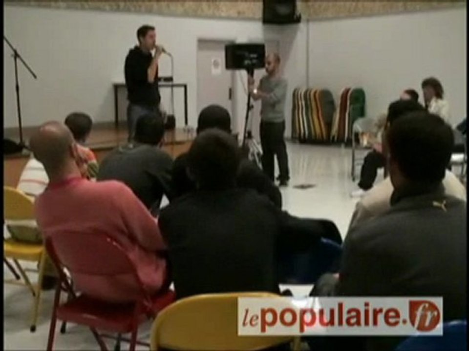 Grand Corps Malade en atelier slam