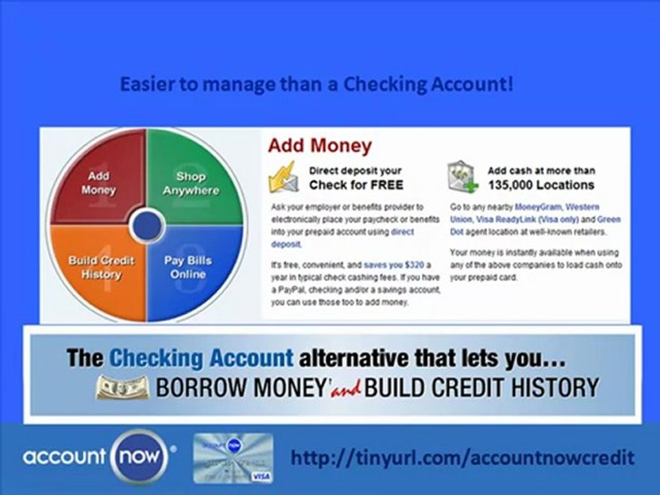 Account Now Visa Credit Card