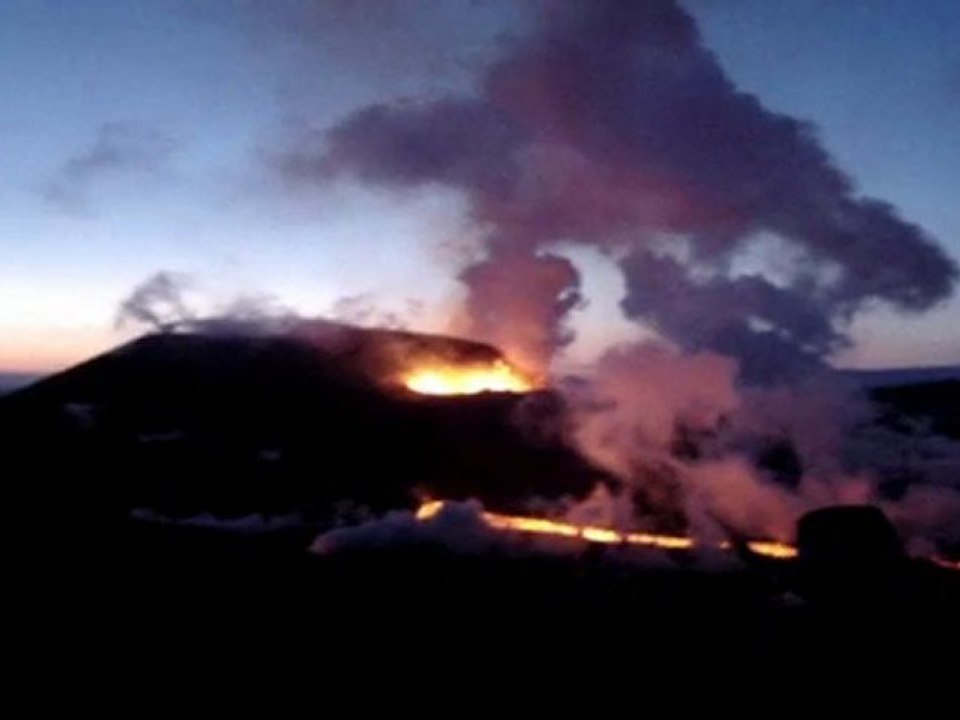 Volcano in Iceland ,cloes up video