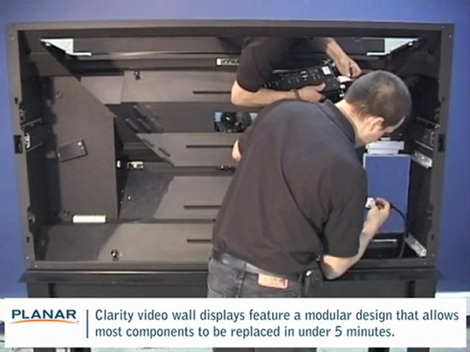 Planar Rear-Projection Video Walls: Replacing Electronics Mo