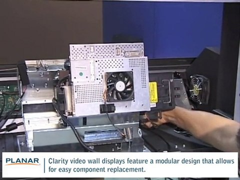 Planar Rear-Projection Video Walls: Replacing Optical Engine
