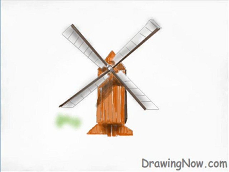 How To Draw A Windmill