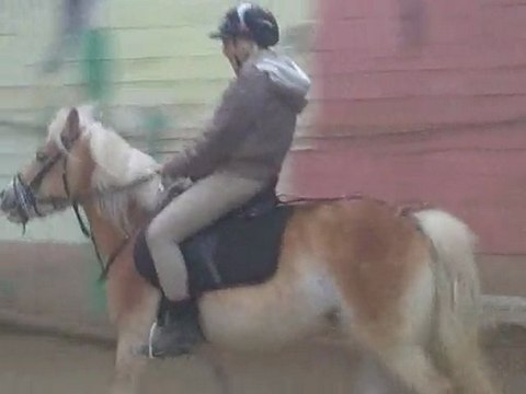 sur ma princesse j apprends a bien monter ( trot assis)