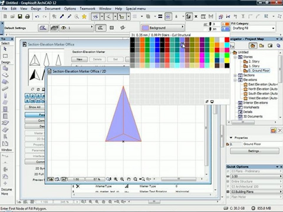 Section-Elevation Marker