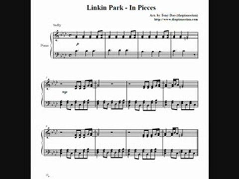 Linkin Park - In Pieces (piano sheet music)