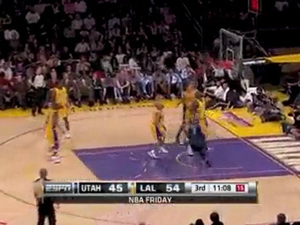 Carlos Boozer follows the miss with the big jam.