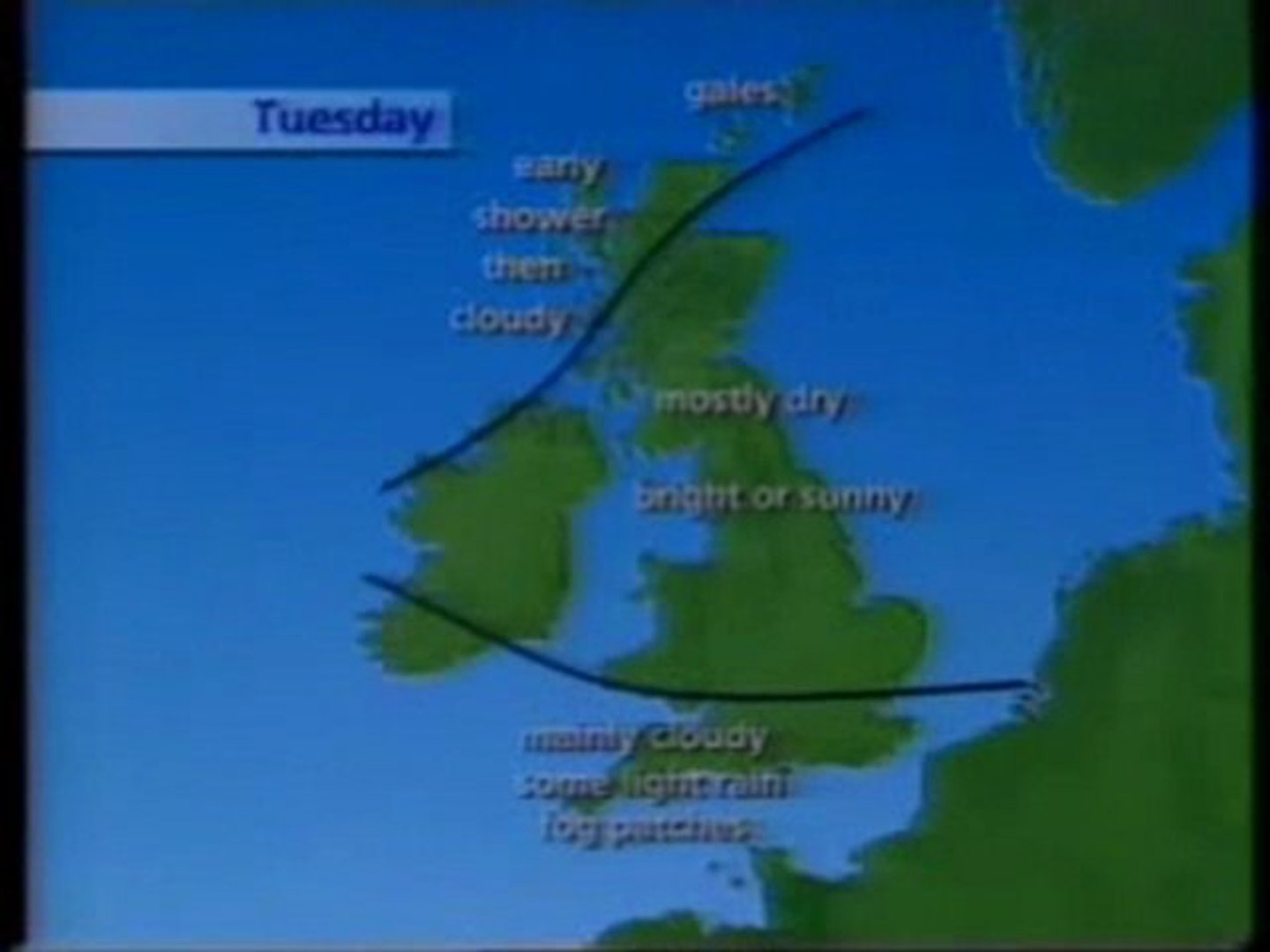 BBC1 Closedown, Boxing Day 1988