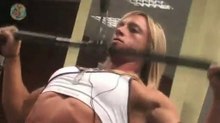 Katka Kyptova training hard