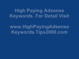 High Paying Adsense Keywords
