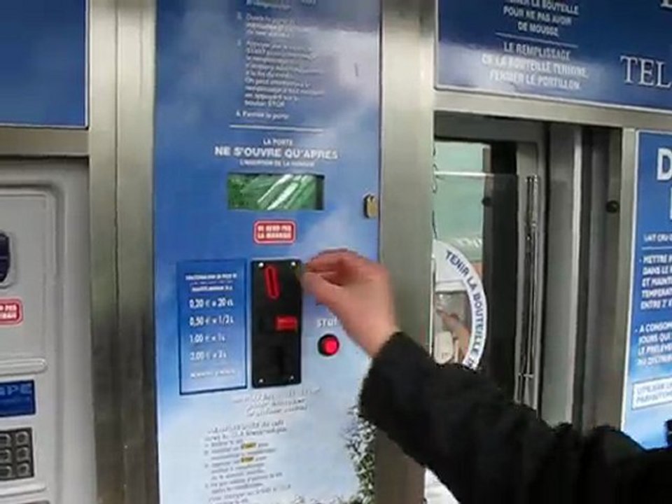 Distributeur automatique de lait cru