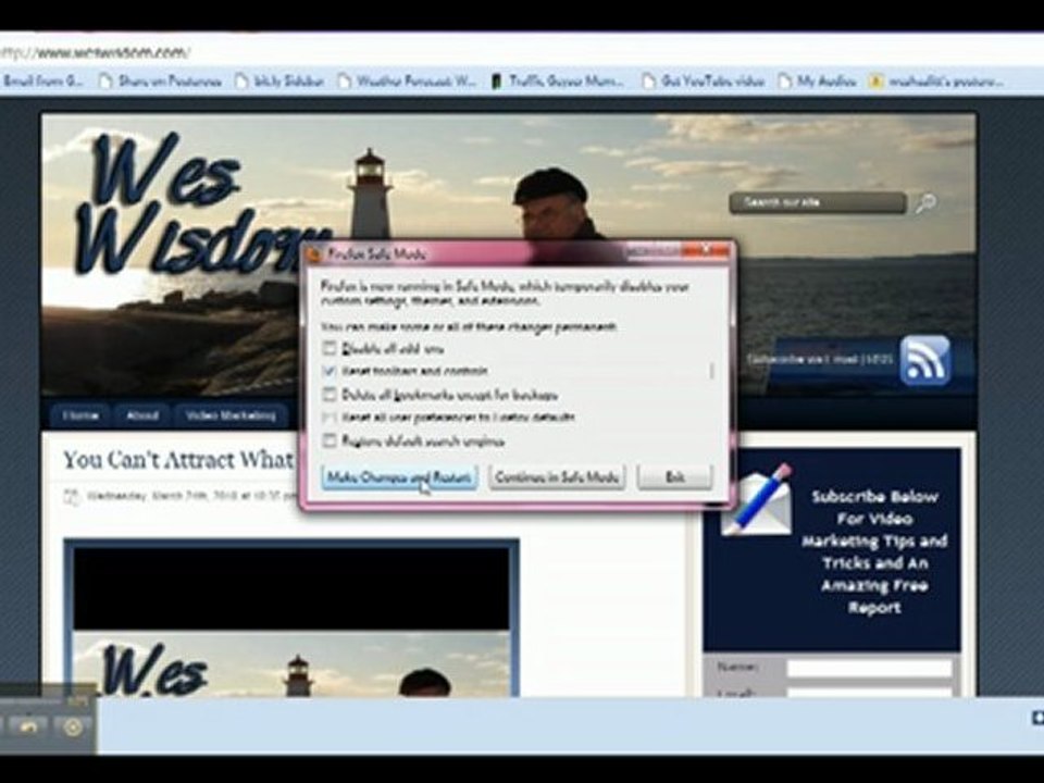 Quick Tip to Restore Tools & Address Bar in Firefox 3.6