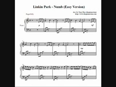 Linkin Park - Numb (piano sheet music)