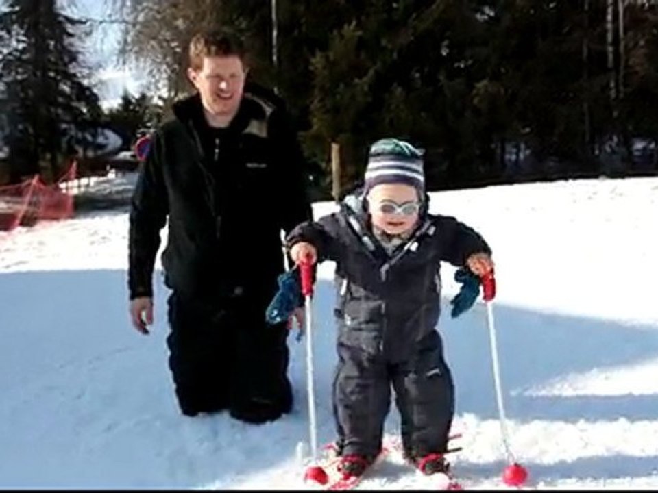 ski avec papa