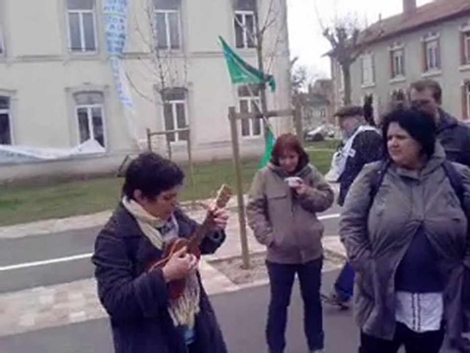 Occupation de la DRAF Centre : Fanfare des Pays de la Loire