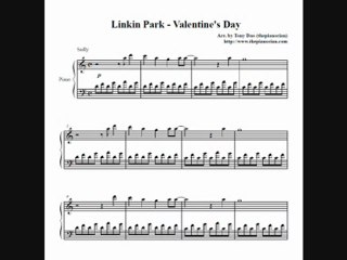 Linkin Park - Valentine's Day (piano sheet music)
