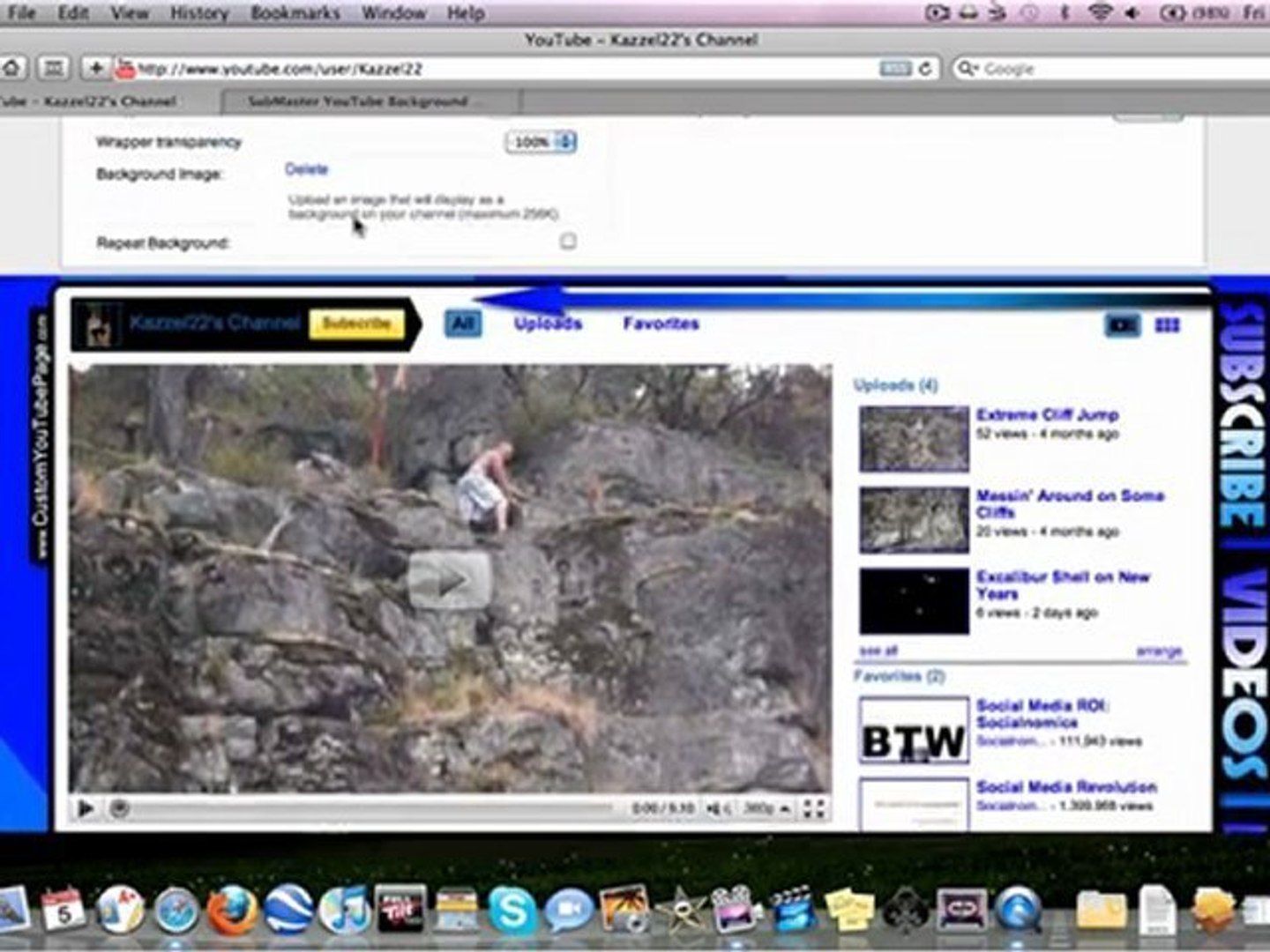 ⁣How To: Custom Youtube Channel Page