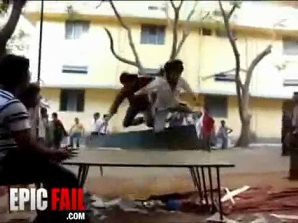 Table Jump Fail video Dailymotion