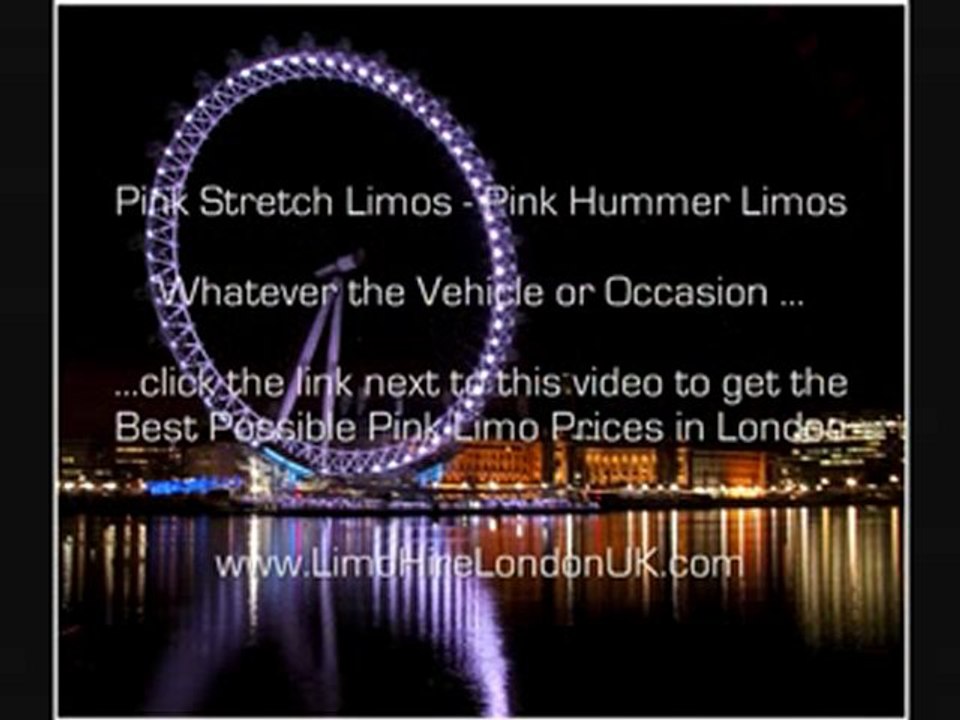 Pink Hummer Limo Hire In London Video