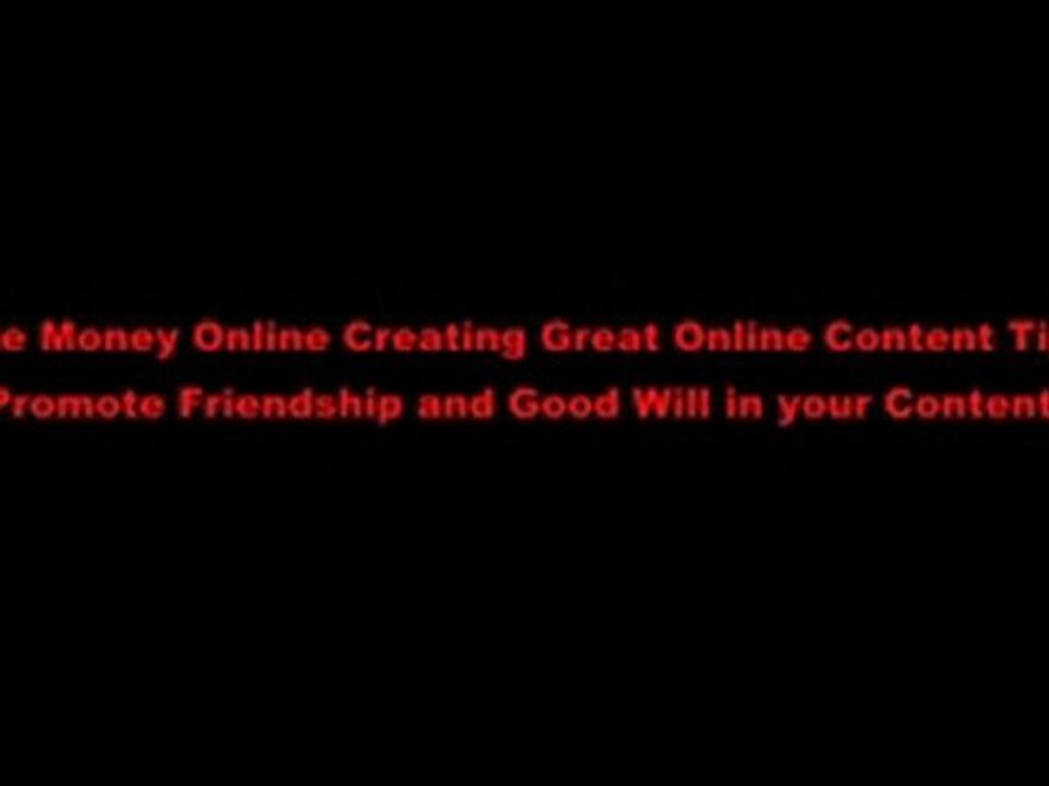 Tips to Make Money Online Creating the Right Content 1