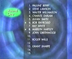 Fifteen to One - January 1998 Elimination Round