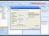 how to configure Microsoft Office Outlook 2007 HostLuna.com