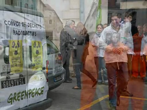 GREENPEACE Nancy Russie : poubelle radioactive pour EDF