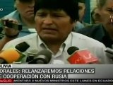 Evo llama a os bolivianos a acudir masivamente a las urnas