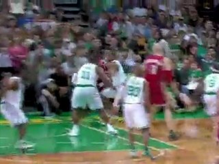 Glen Davis rejects J.J. Hickson's shot and finds himself ten