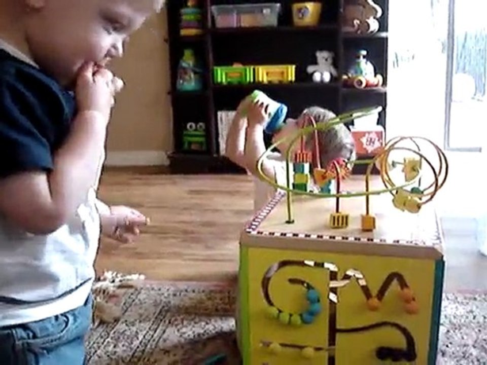 Playing with a new toy