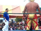 wrestling on the streets.