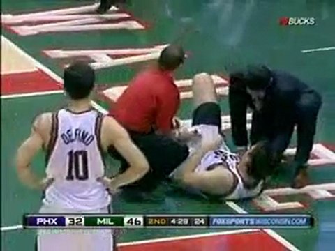 Andrew Bogut Breaks Arm